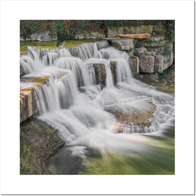 SCENERY 25 - Fresh Waterfall Landscape Nature Cliff Wall Art by artvoria